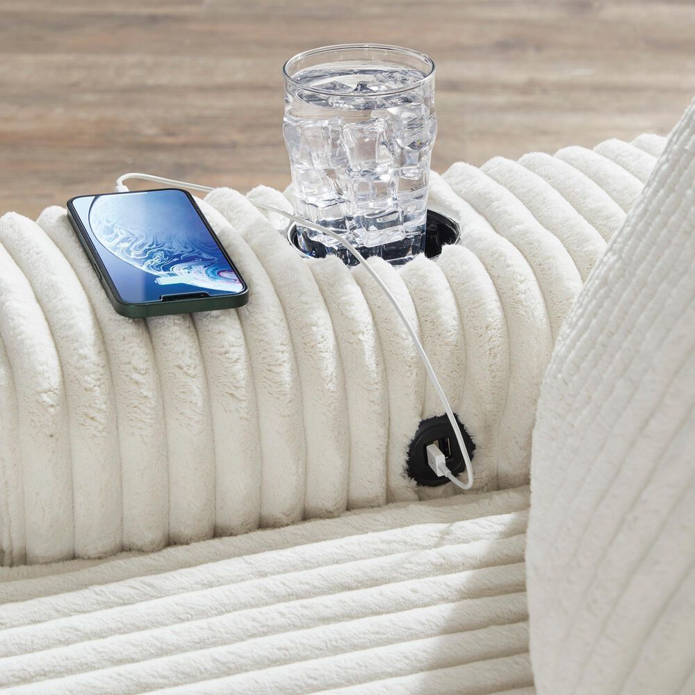 Ashley Lindyn Chaise in Ivory, , large