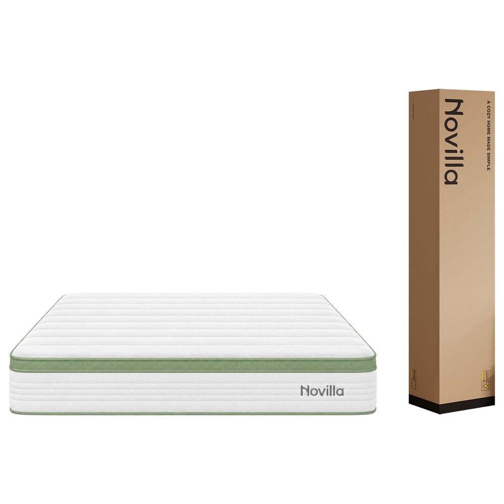 Novilla Grove 10" Medium Hybrid King Mattress in a Box, , large