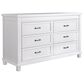 Appleseed Rowan 6-Drawer Dresser in Pure White, , large