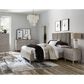 Urban Home Argento Queen Platform Bed in Misty Grey and Stainless Steel, , large