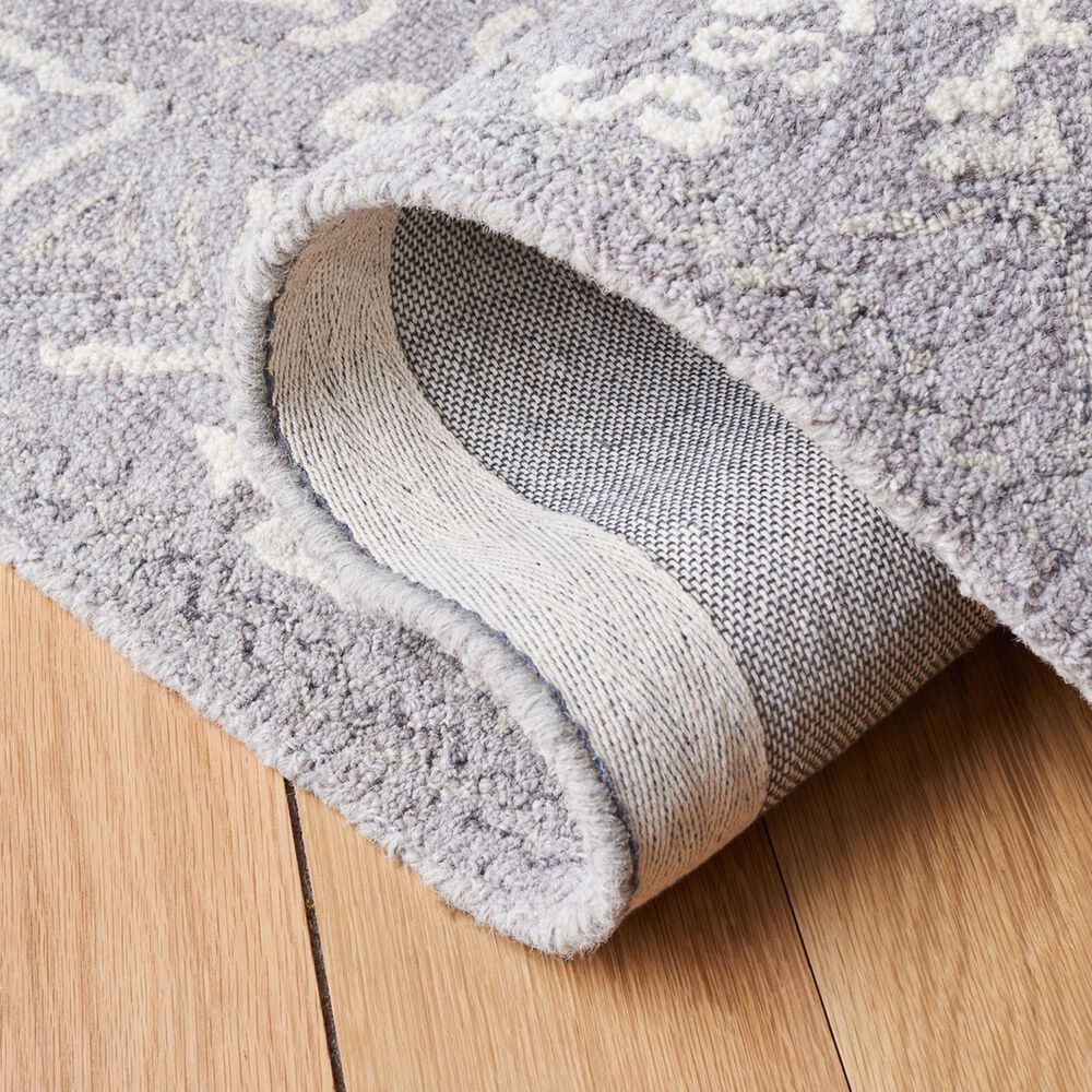 Safavieh Micro-Loop Southwestern 2&#39;3&quot; x 9&#39; Ivory and Grey Runner, , large