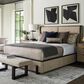 Lexington Furniture Zanzibar Barcelona King Upholstered Bed in Deep Espresso, , large