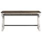 Hawthorne Furniture Drake Sofa Console Table in Rustic White and French Oak, , large