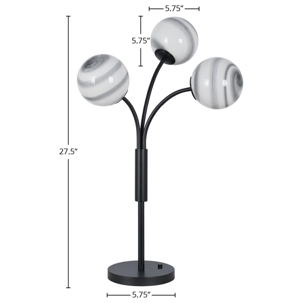 Lamps Per Se Globe Table Lamp in Black, , large
