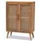 Baxton Studio Alina 2-Door Accent Storage Cabinet in Medium Oak, , large
