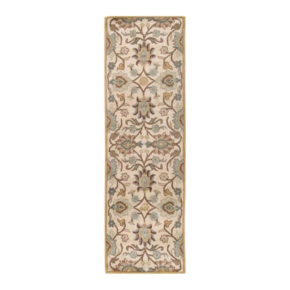 Surya Caesar CAE-1012 2"6" x 8" Gray, Beige and Camel Runner, , large