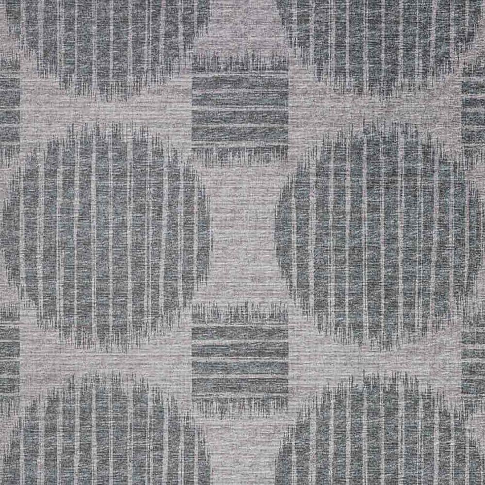 Dalyn Rug Company Sedona Geometric 4&#39; Round Pewter Indoor/Outdoor Area Performance Rug, , large