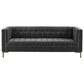 37B Isaac Channel Stitched Stationary Sofa in Moonlight Gray Velvet, , large