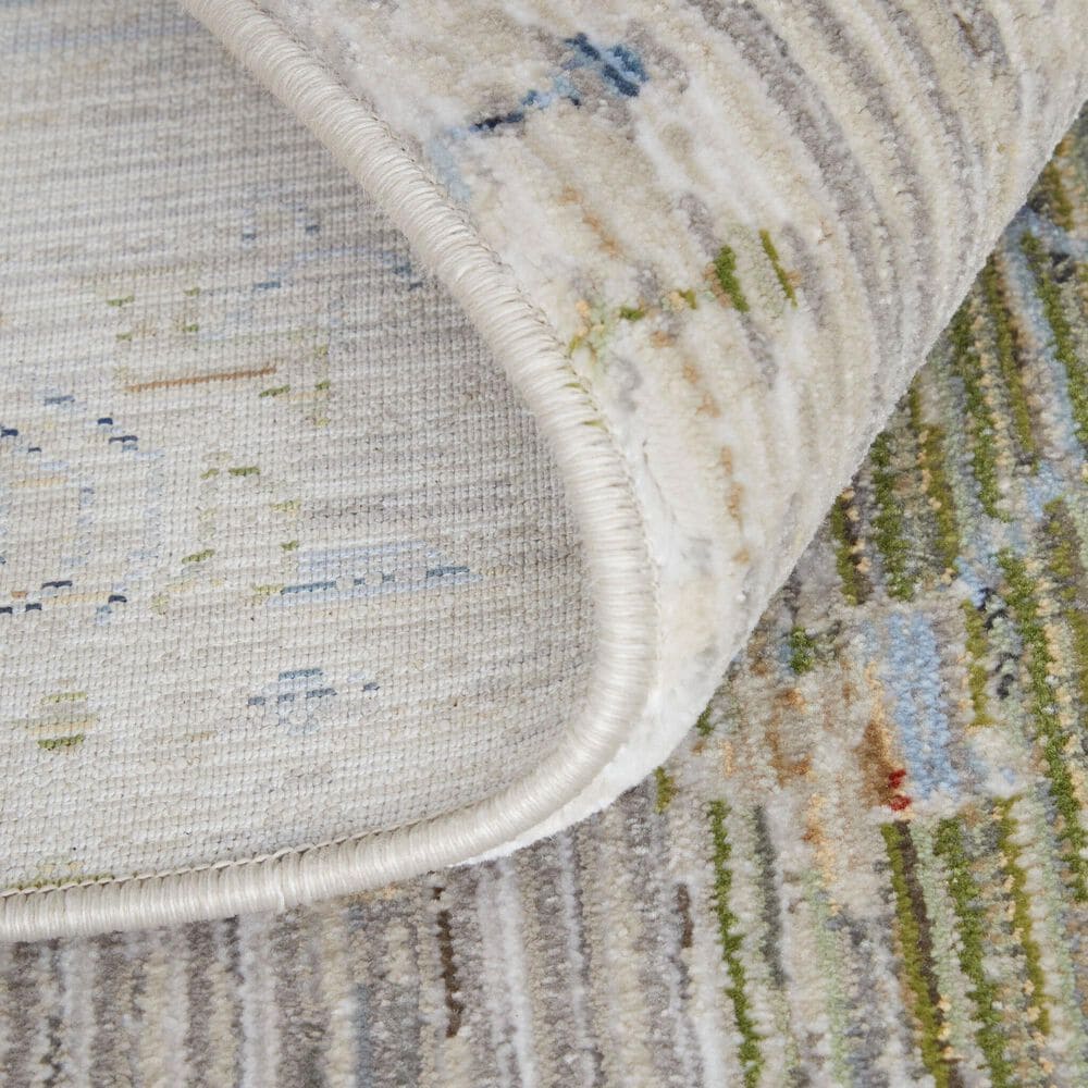 Feizy Melrose 2&#39; x 3&#39; Ivory and Green Area Rug, , large