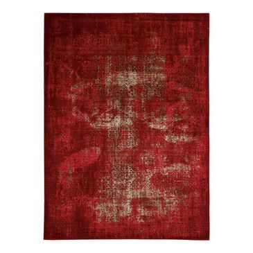 Nourison Karma KRM01 5"3" x 7"33 Red Area Rug, , large