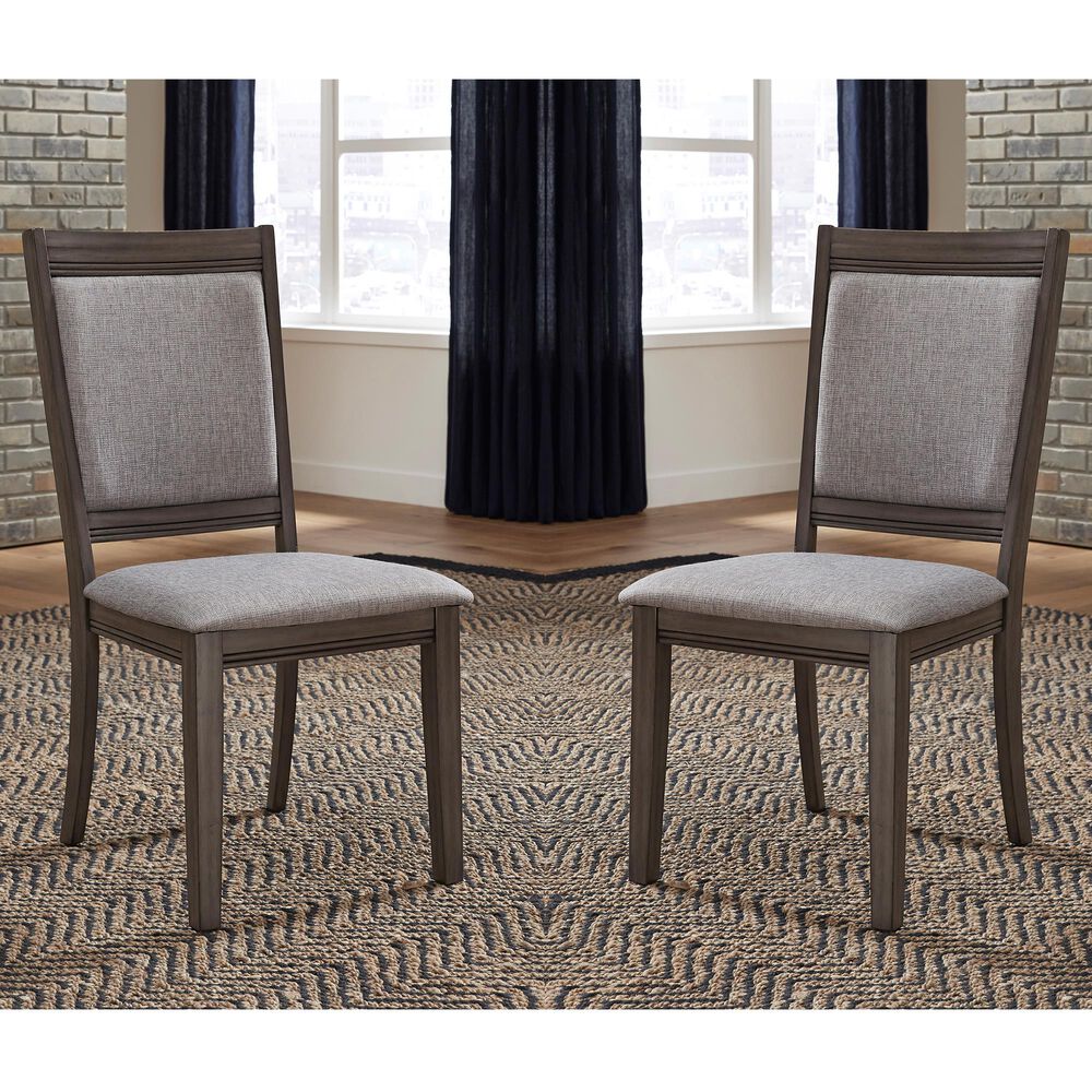 Belle Furnishings Tanners Creek Side Chair in Medium Gray (Set of 2), , large