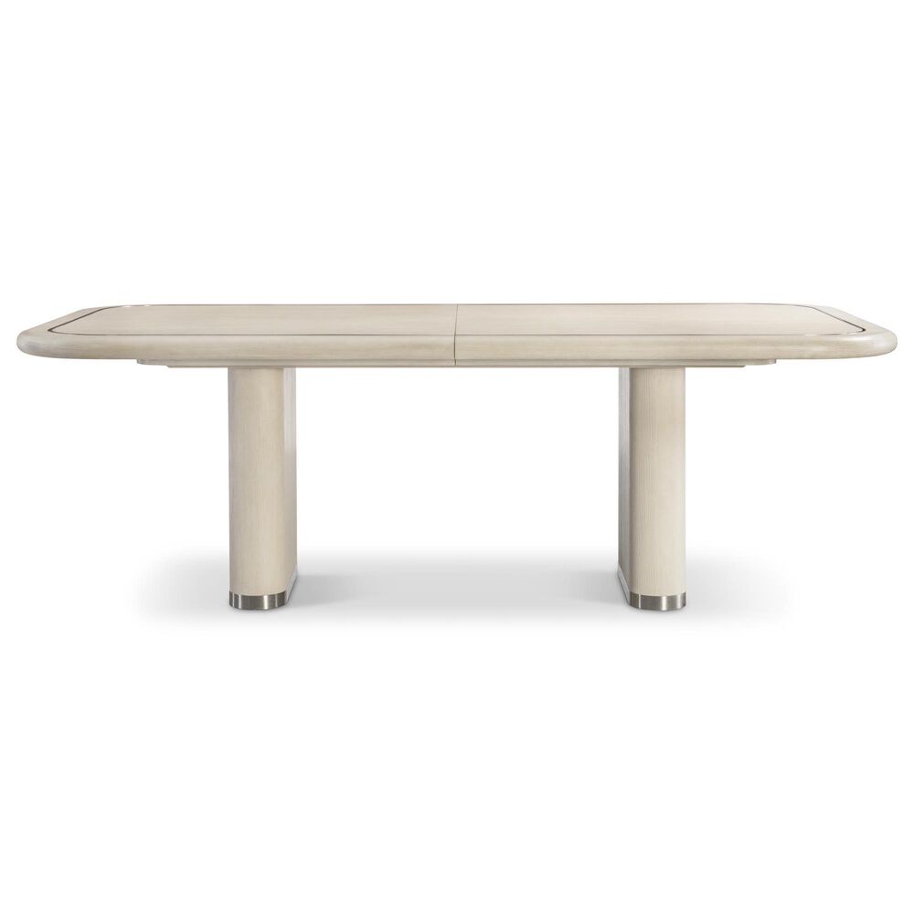 Bernhardt Brigitte Double Pedestal Dining Table in Ecru - Table Only, , large