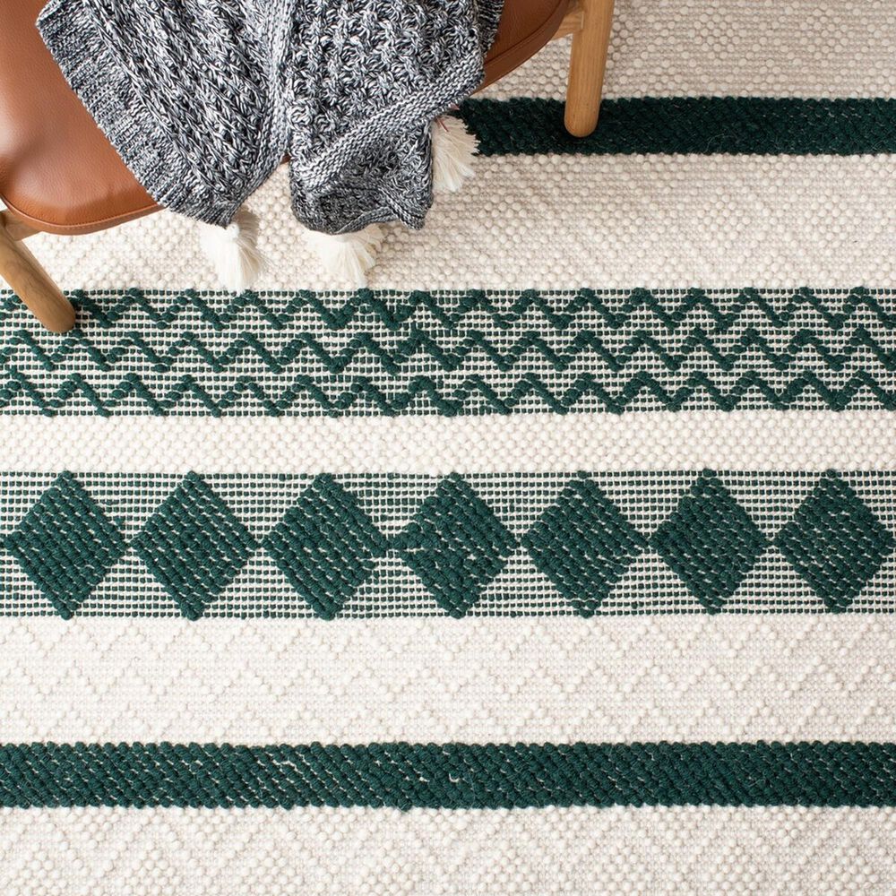 Safavieh Natura 2&#39;3&quot; x 9&#39; Ivory and Green Runner, , large
