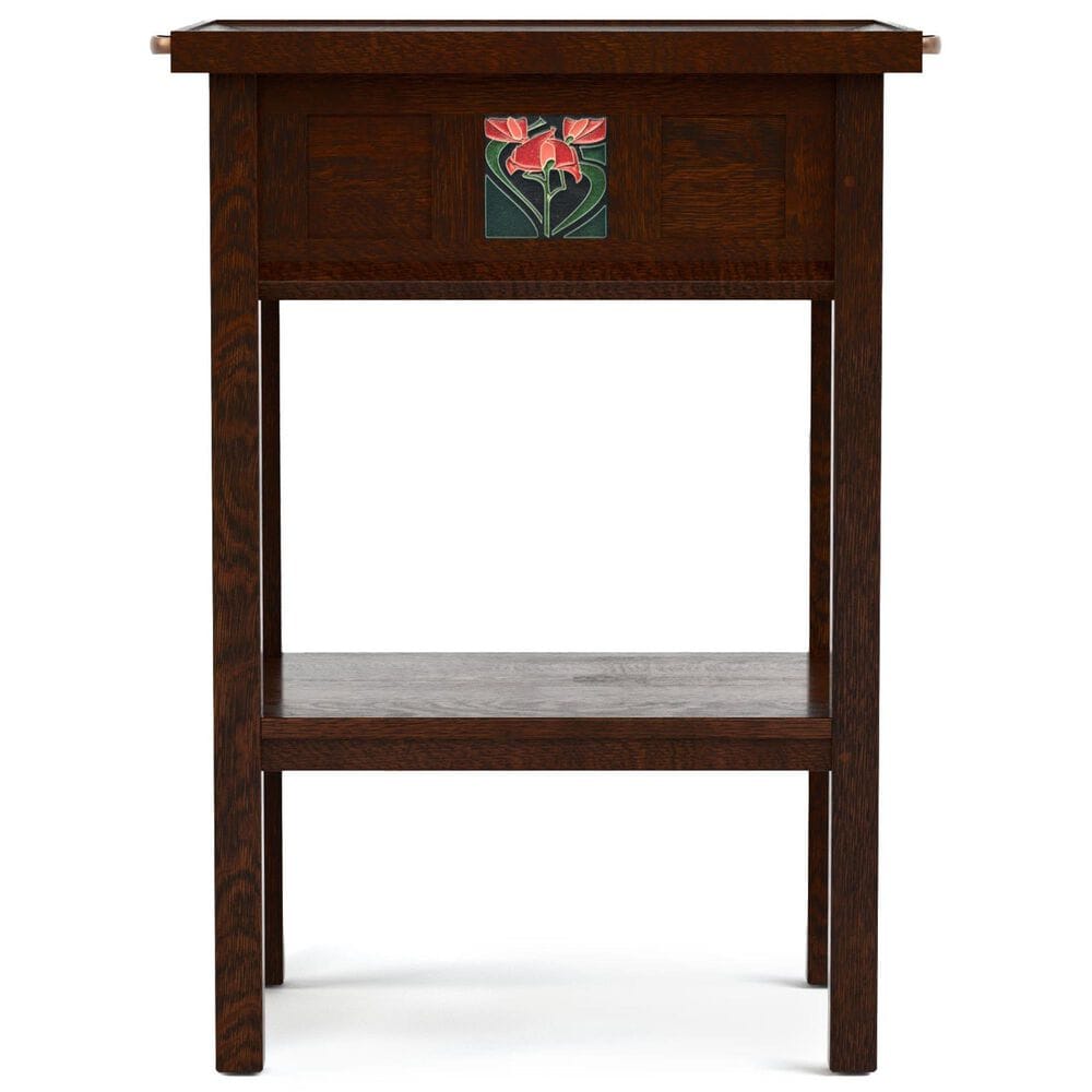 Stickley Furniture Floral Tile Tray Table in Centennial, , large