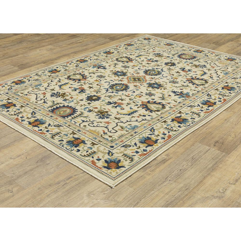 Oriental Weavers Francesca FR10A 6&#39;7&quot; x 9&#39;6&quot; Ivory Area Rug, , large