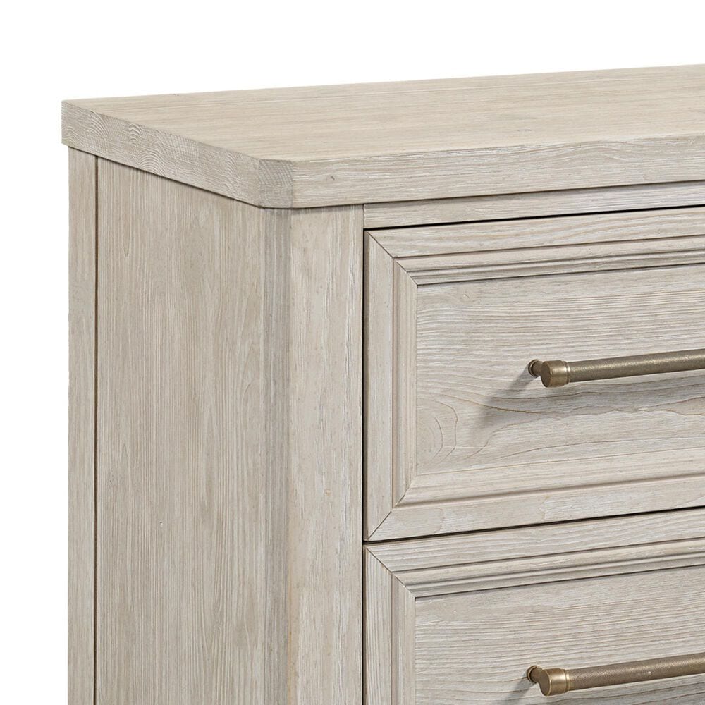 Hawthorne Furniture Carlson 4-Piece Queen Panel Bedroom Set in Washed Linen, , large