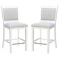 Linon Home Decor Mckoy Counter Stool in White (Set of 2), , large