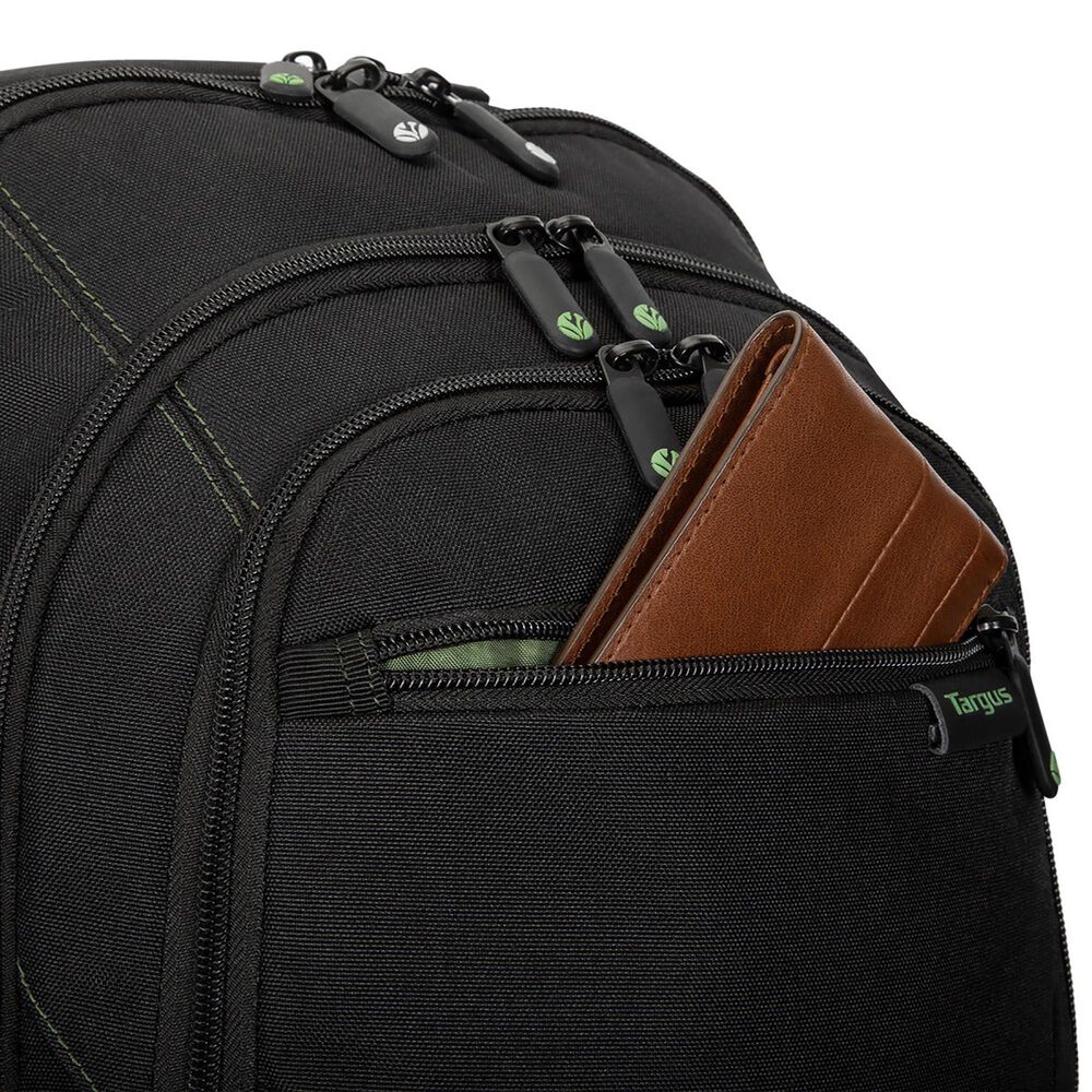 Targus 15.6&quot; Spruce EcoSmart Checkpoint Friendly Backpack in Black, , large