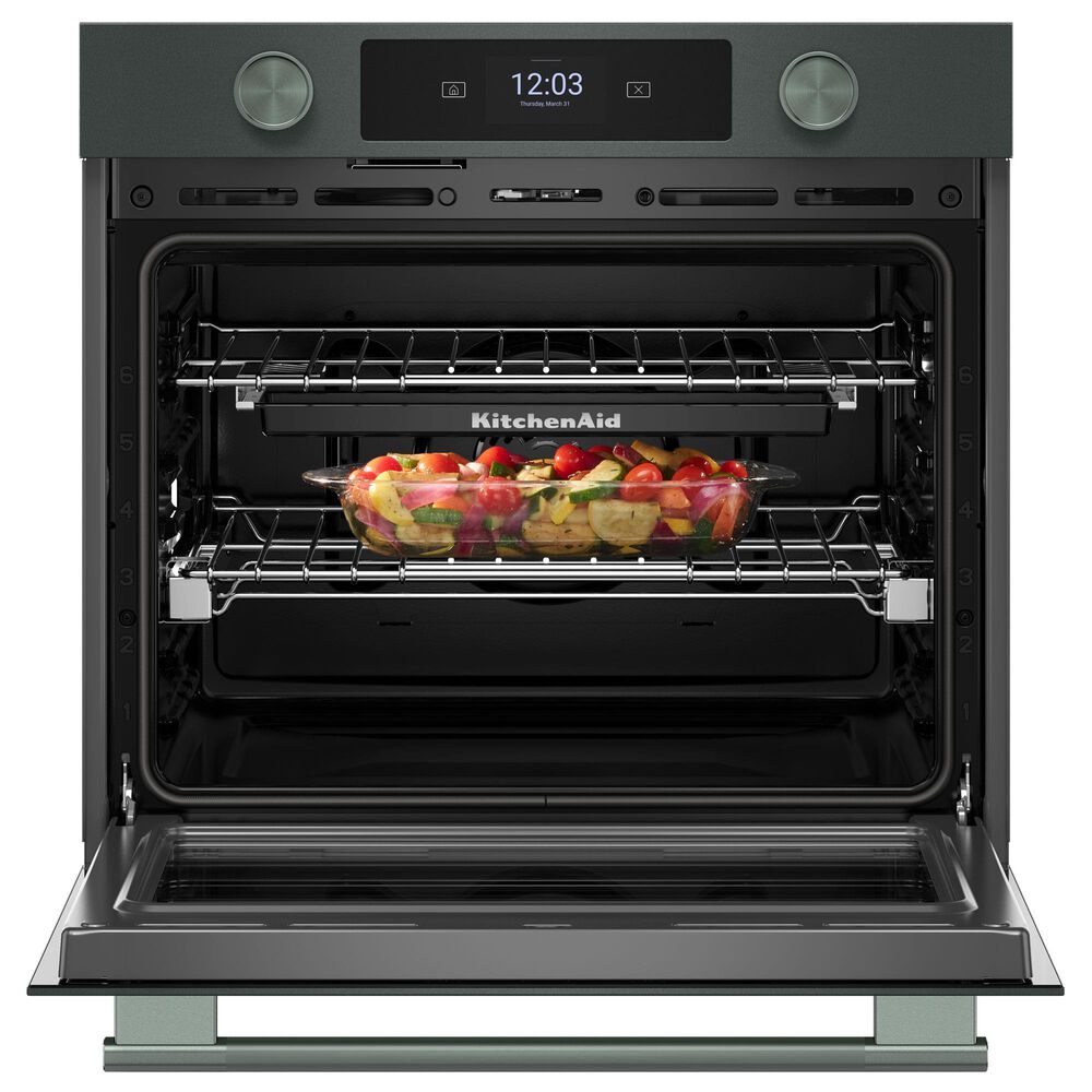 KitchenAid 2-Piece Kitchen Package with Juniper 30" Smart Single Wall Oven and Black 30" Induction Cooktop, , large