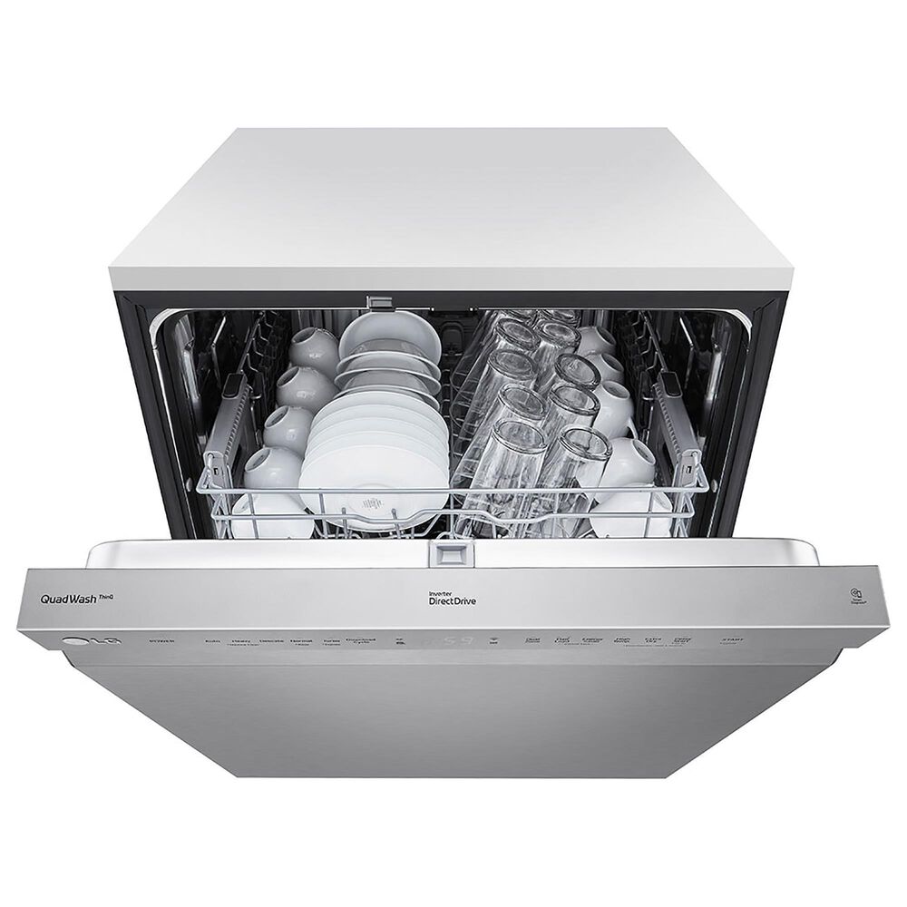 LG 24&quot; Front Control Smart Dishwasher in Stainless Steel, , large