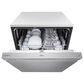 LG 24" Front Control Smart Dishwasher in Stainless Steel, , large