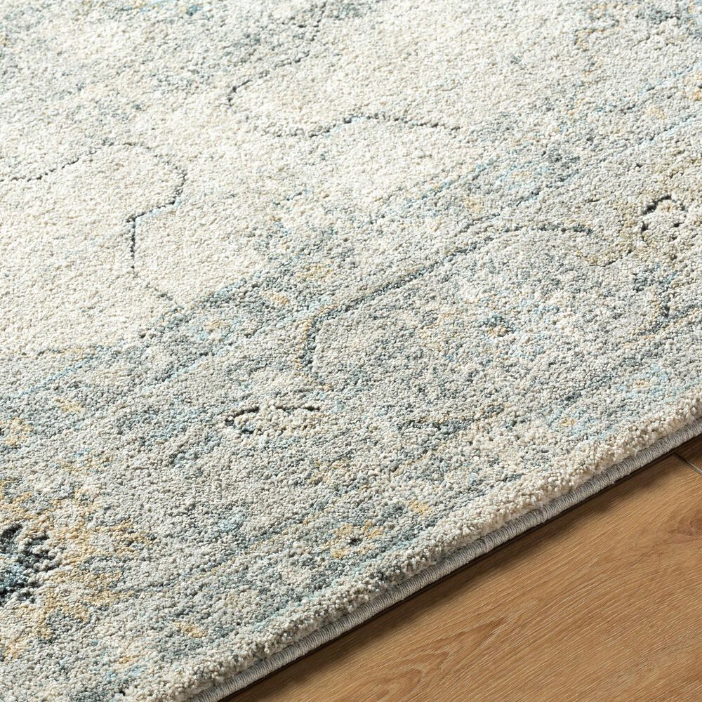 Surya Avellino AVL-2314 10&#39; x 14&#39; Light Beige, Gray, Deep Teal, Pale Blue, Tan, Light Olive and Denim Area Rug, , large