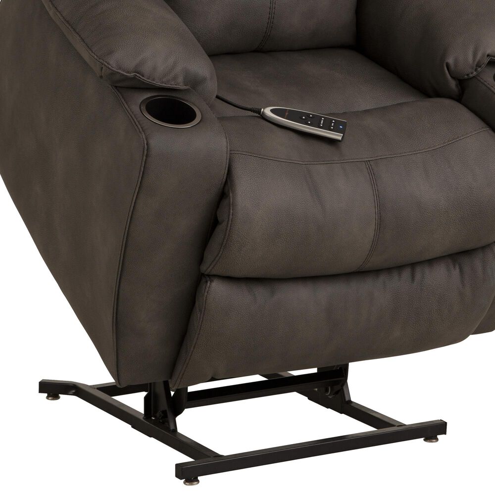 HomeStretch Stellar Power Lift Recliner in Pewter, , large