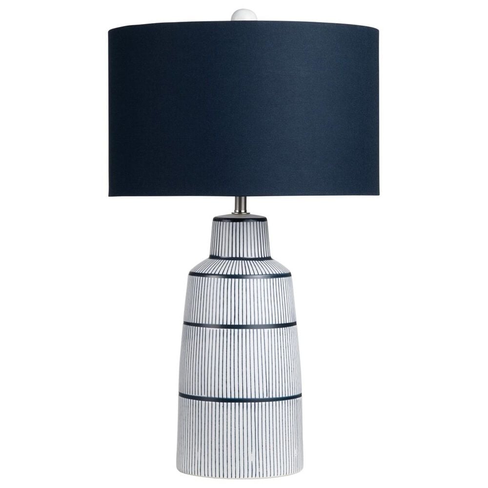 Crestview Collection Thorne Table Lamp in Navy and White, , large