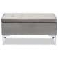 Baxton Studio Mabel Storage Ottoman in Grey, , large