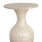Linon Home Decor Peary Hourglass Side Table in Cream, , large
