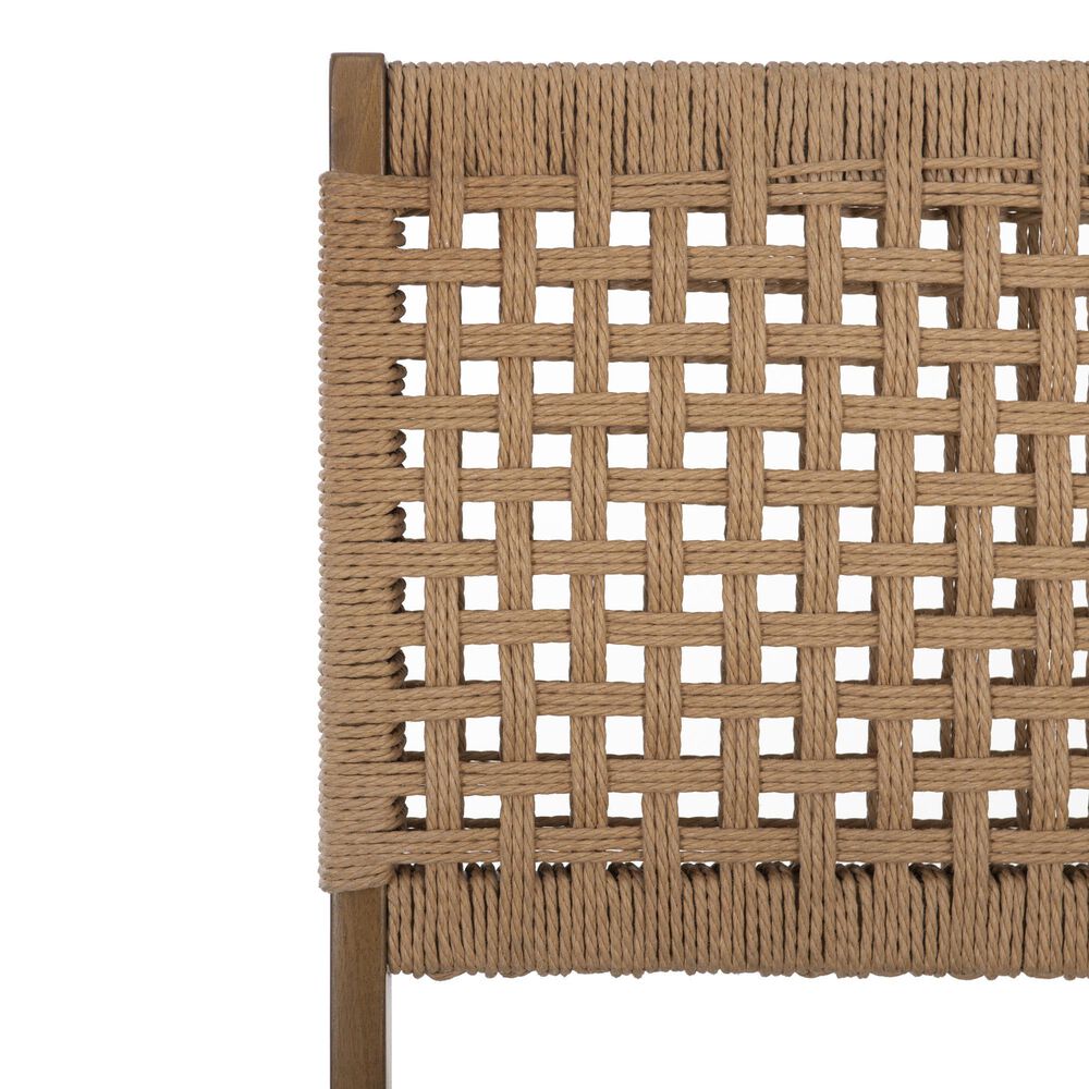 Linon Home Decor Norwich Woven Folding Chair in Natural, , large