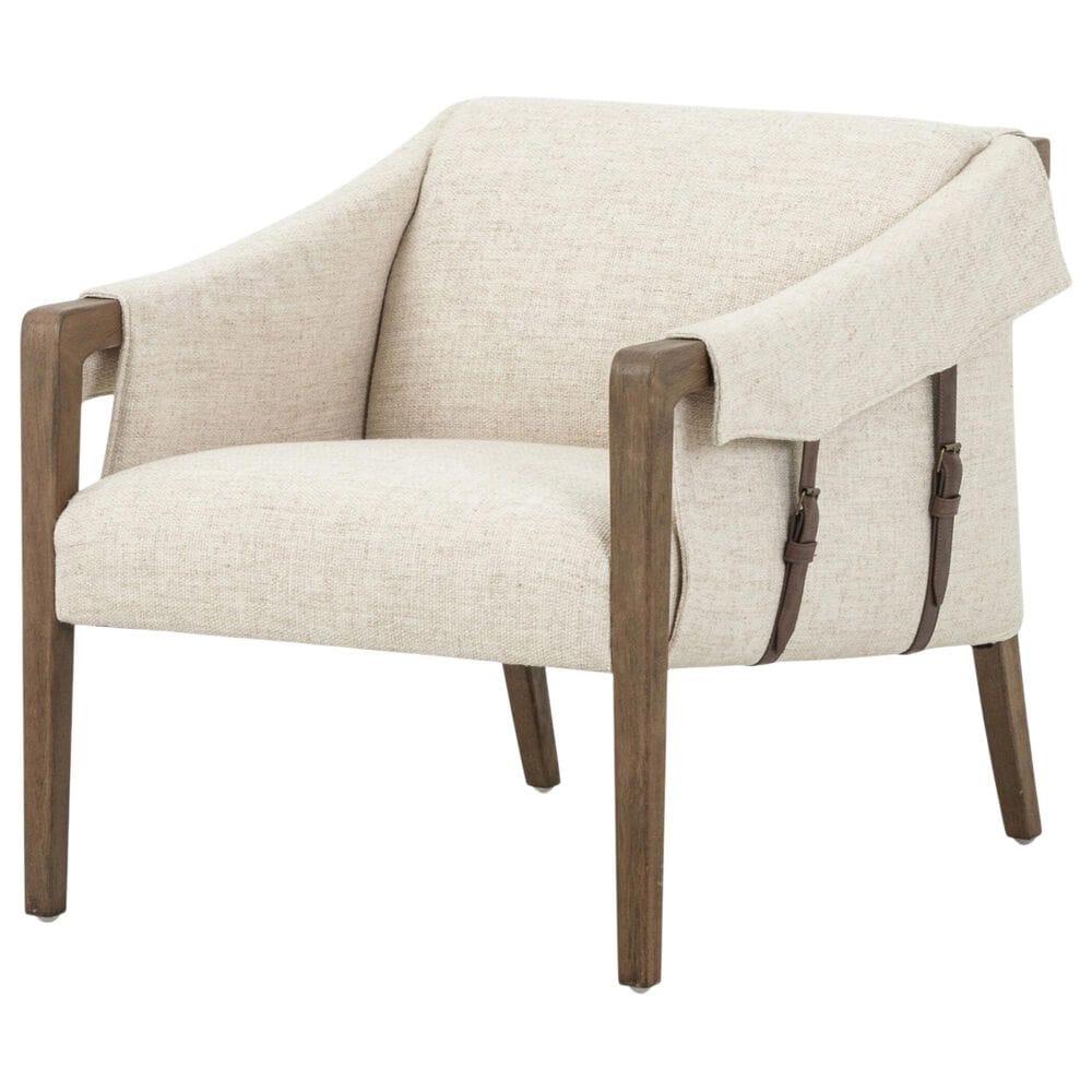 Four Hands Bauer Arm Chair in Thames Cream, , large