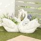 Maple and Jade Swan Magnesium Oxide Planter in Matte White, Black and Brown, , large