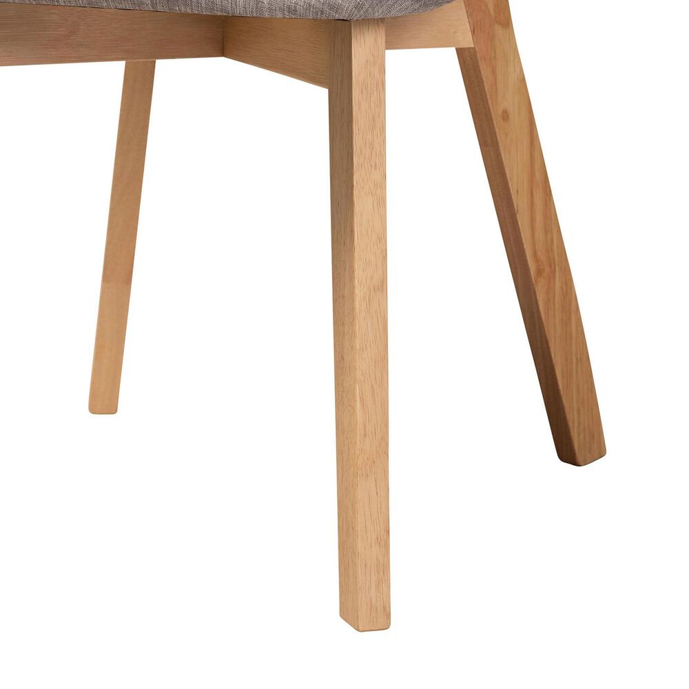 Baxton Studio Dannell Side Chair in Natural Oak and Light Brown (Set of 2), , large