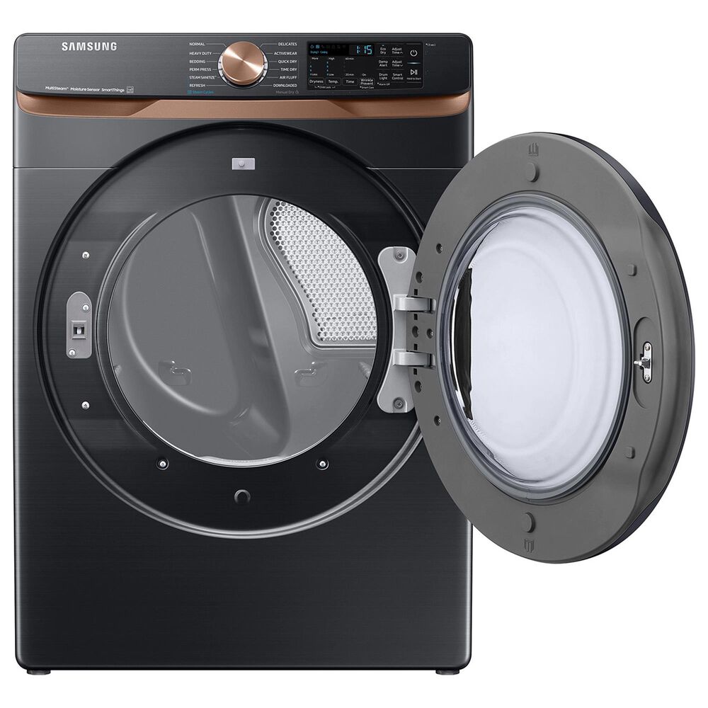Samsung 7.5 cu. ft. Smart Electric Dryer with Steam Sanitize+ and Sensor Dry in Brushed Black, , large