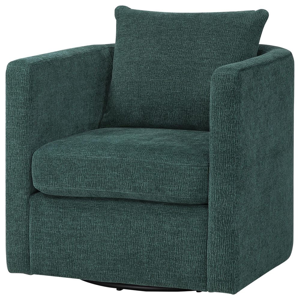 Hearth and Haven Sutton Swivel Chair in Peacock, , large
