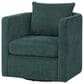 Hearth and Haven Sutton Swivel Chair in Peacock, , large