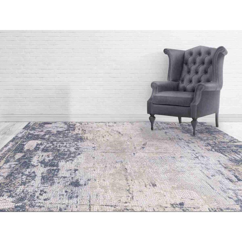 Amer Rugs Hamilton 10&#39;3&quot; x 14&#39; Beige and Indigo Area Rug, , large