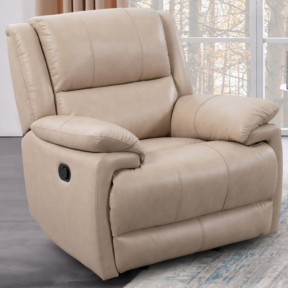 Oxford Furniture Leather Power Recliner in Madrid Beach, , large