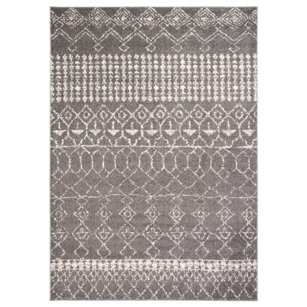 Safavieh Tulum Transitional 6" x 9" Grey and Ivory Area Rug, , large