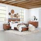 Home Trends & Design Aspen Platform King Bed in Walnut Brown and Antique Zinc, , large