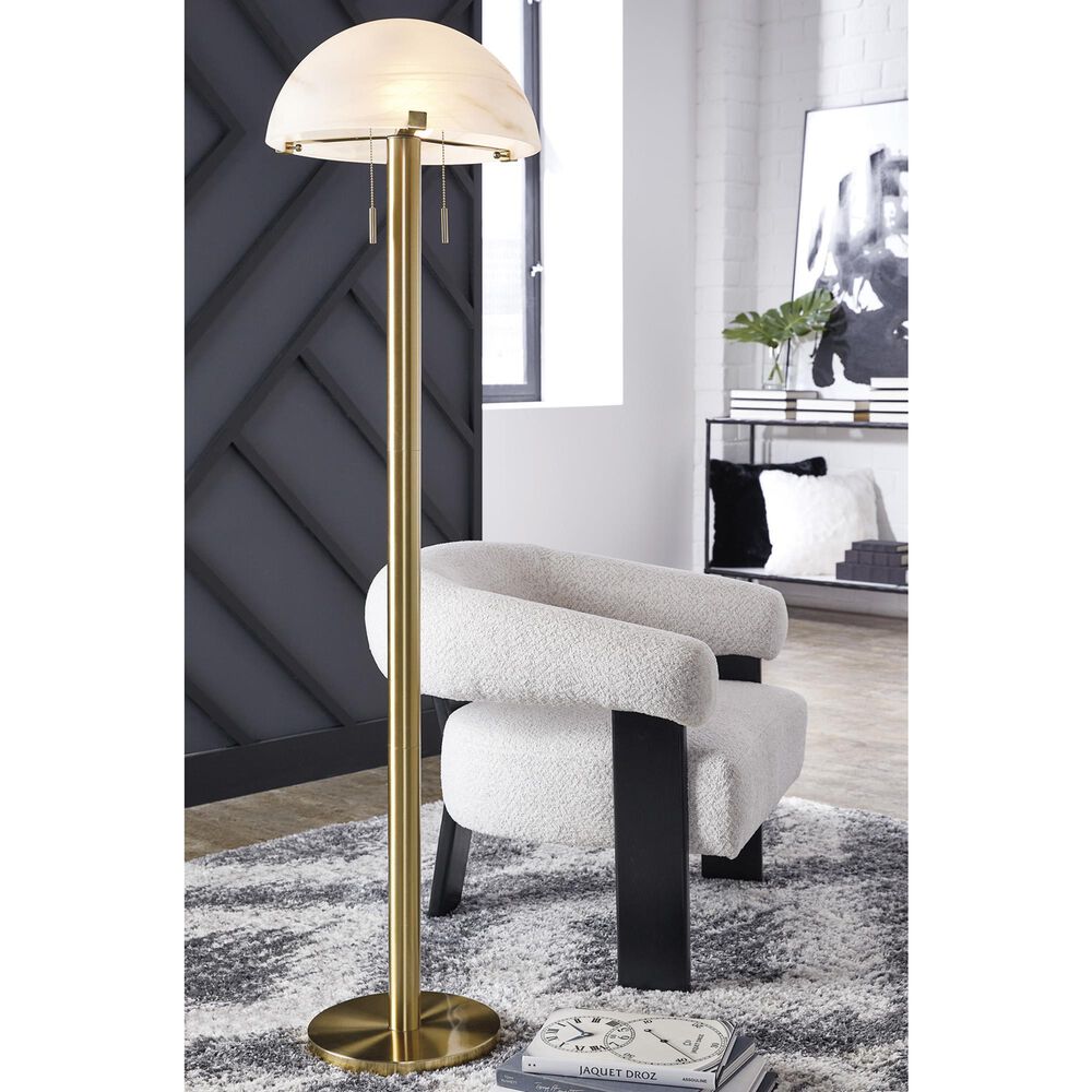 Ashley Tobbinsen Floor Lamp in Brass, , large