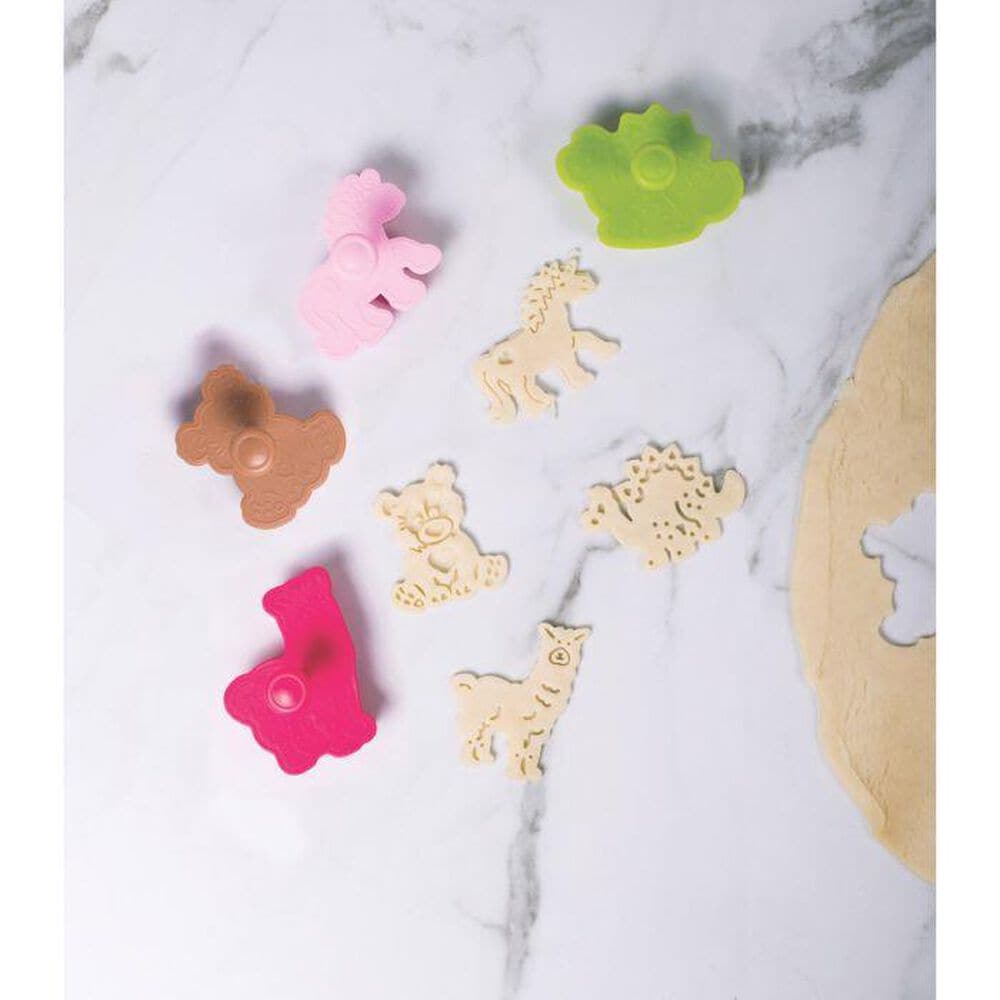 Mrs. Anderson&#39;s Baking Animal Cookie Cutter in Brown, Red, Pink and Green &#40;Set of 4&#41;, , large