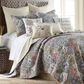 Levtex Angelica 3-Piece King Reversible Quilt Set in Greyish Blue, Taupe, Green, Blue, Burnt Orange and Maroon, , large