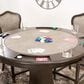 SUNSET Vegas 5-Piece Round Game Table Set in Smoke Gray, , large