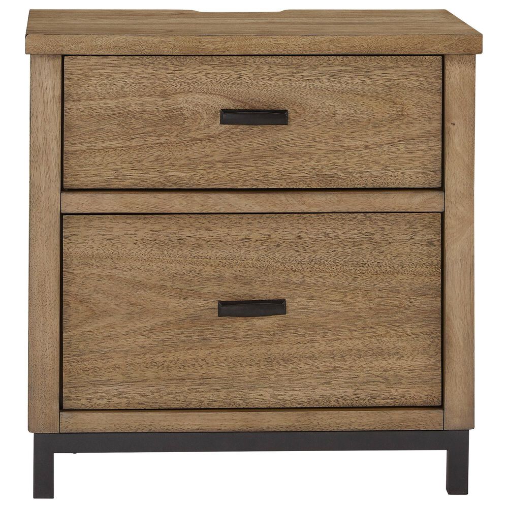 Ashley Tomtyn 2-Drawer Nightstand in Light Brown, , large