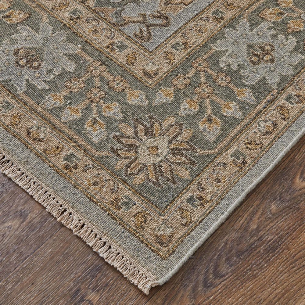 Feizy Corbitt 2&#39;6&quot; x 12&#39; Blue and Gold Runner, , large