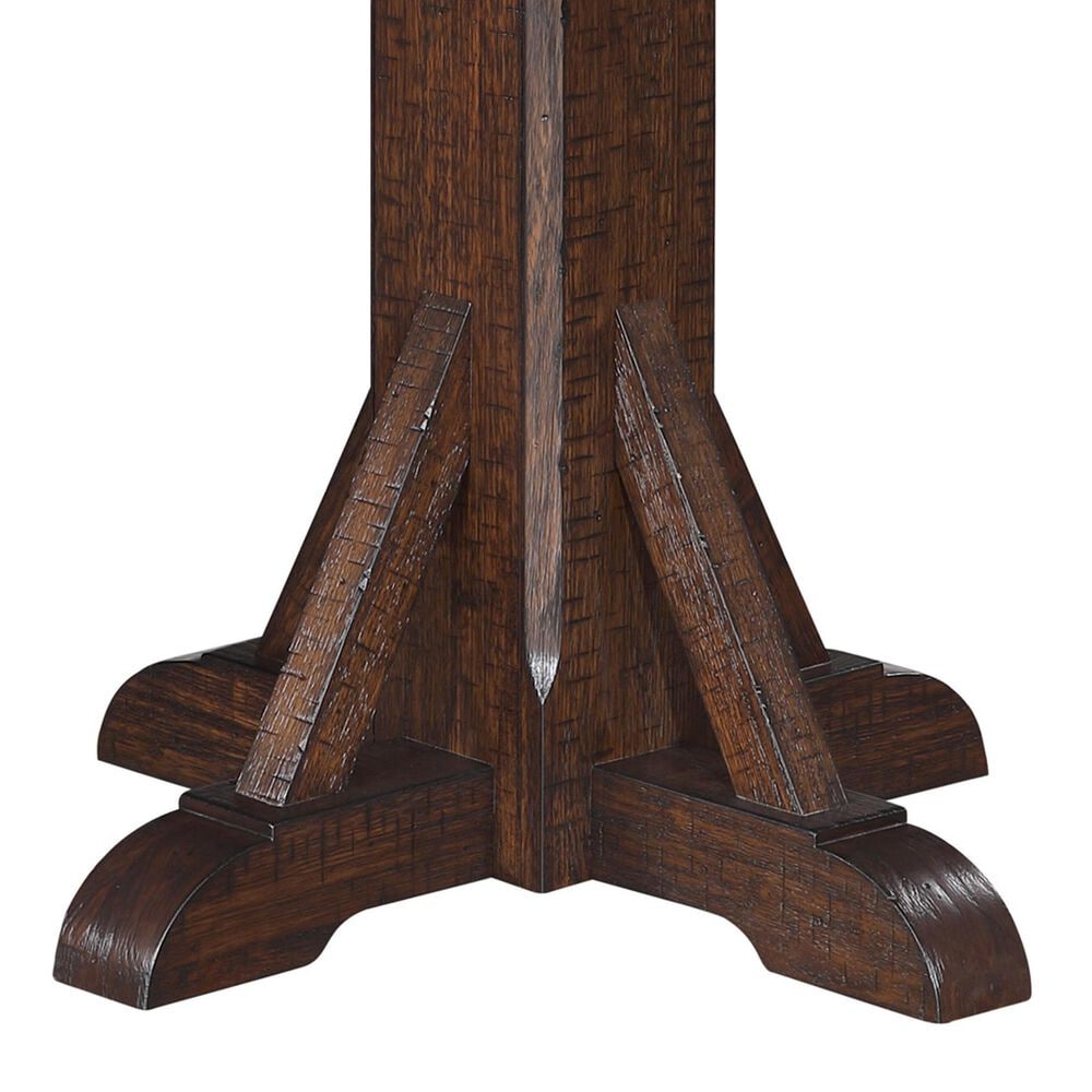 ECI FURNITURE Gettysburg 5-Piece Game Table Set in Distressed Dark, , large