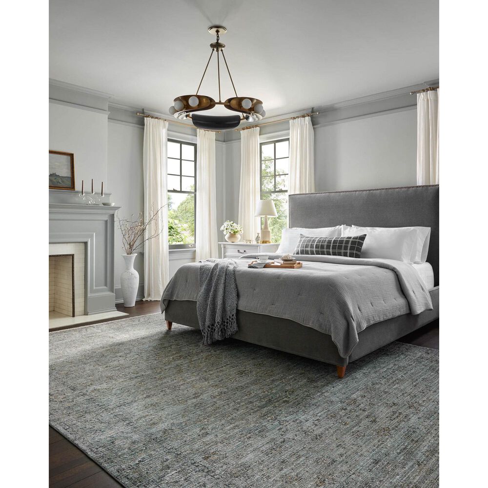 Loloi Katherine 3&#39;6&quot; x 5&#39;6&quot; Ocean and Gold Area Rug, , large