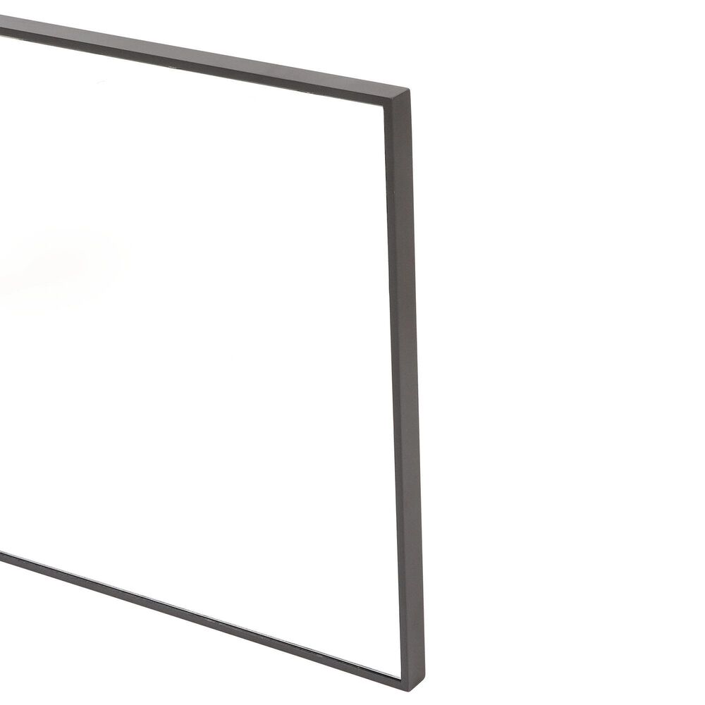 Maple and Jade 24&quot; Rectangular Wall Mirror in Black, , large